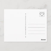 Mooi winterlandschap  sneeuwboom briefkaart (Achterkant)