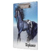 Mooi winterpaard klembord (Links)