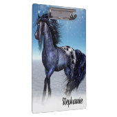 Mooi winterpaard klembord (Rechts)