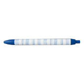 Mooi wit blauw geruit gestreept bruidsdouchefeest zwarte inkt pen (Voorkant)