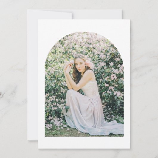 Mooi wit en zwart minimalistisch Vrijgezellenfeest Kaart (Achterkant)