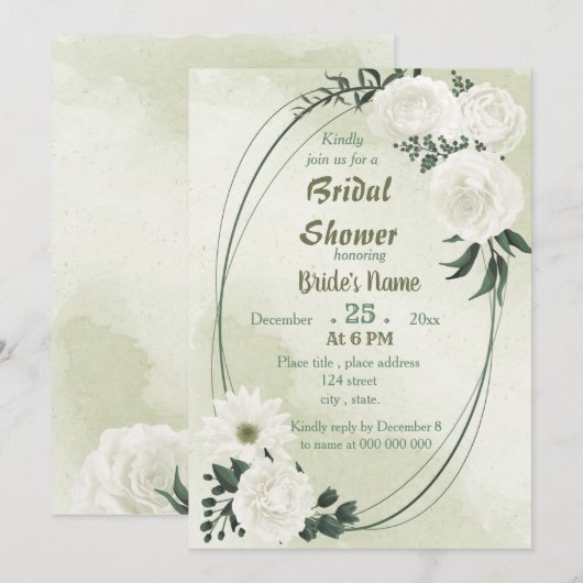 mooi wit florvormig geometrisch vrijgezellenfeest kaart (Voorkant / Achterkant)