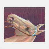 mooi wit paard fleece deken (Voorkant (Horizontaal))