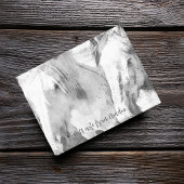 Mooi wit paard gepersonaliseerd post-it® notes