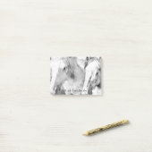 Mooi wit paard gepersonaliseerd post-it® notes (Op bureau)