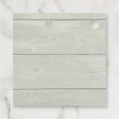 Mooi wit paard in de winter Foto Kerstmis Bedankjes Labels (Achterkant)