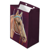 mooi wit paard medium cadeauzakje (Voorkant Gekanteld)