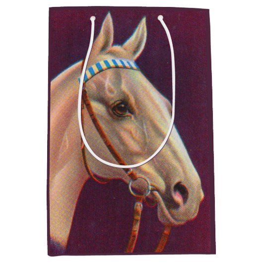 mooi wit paard medium cadeauzakje (Voorkant)