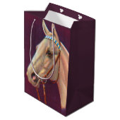 mooi wit paard medium cadeauzakje (Achterkant Gekanteld)