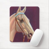 mooi wit paard muismat (Met muis)