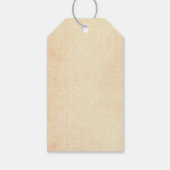 Mooi wit paard rennen in de sneeuw Kerstmis Cadeaulabel (Achterkant)