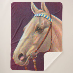 mooi wit paard sherpa deken