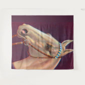 mooi wit paard wandkleed (Voorkant (horizontaal))