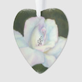 MOOI WIT ROSE VALENTIJN ORNAMENT (voorkant)