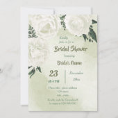 mooi wit vrijgezellenfeest met florkleurige bloem kaart (Voorkant)