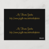 Mooi Yellow Rose Bladwijzer Briefkaart (Achterkant)