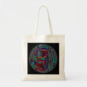 Mooi Yoga Wellness & Harmony Wereldbol Tote Bag
