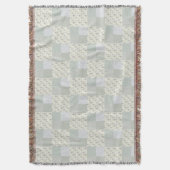 Mooi zacht groen patchwork ontwerp deken (Voorkant Verticaal)