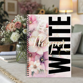 Mooi zachte blos rozebloemen notitieboek