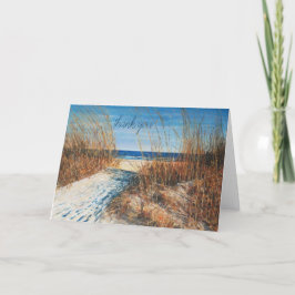 Mooi zand Dunes Beach schilderen Dank je wel Bedankkaart