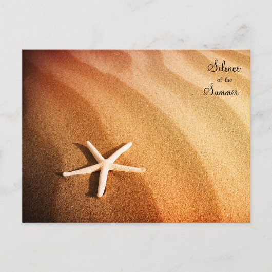Mooi Zand met Ster Briefkaart (Voorkant)