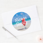 Mooi zandstrand gelieve rode daiquiri Sticker (Envelop)