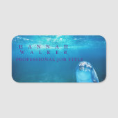 Mooi zee en dolfijn naamplaatje (Voorkant)