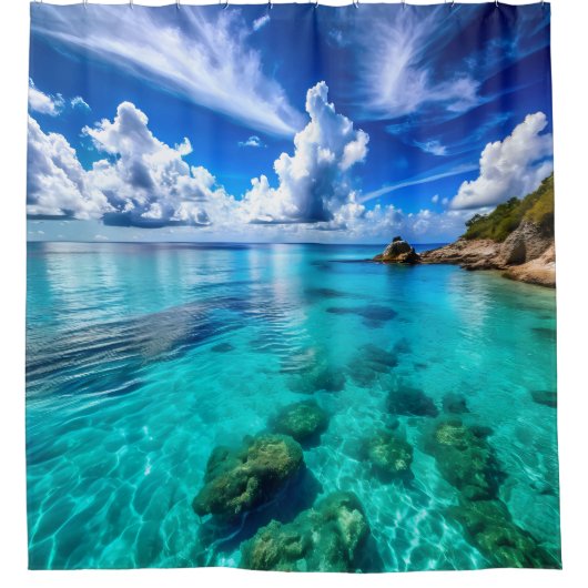 Mooi Zeeen douchegordijn (Voorkant)