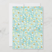 Mooi Zeemeermin Meisje Verjaardagsfeest Kaart (Achterkant)