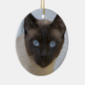 Mooi zegel, Siamese kat Keramisch Ornament (Rechts)