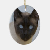 Mooi zegel, Siamese kat Keramisch Ornament (Rechts)