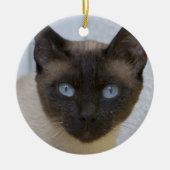 Mooi zegel, Siamese kat Keramisch Ornament (Voorkant)
