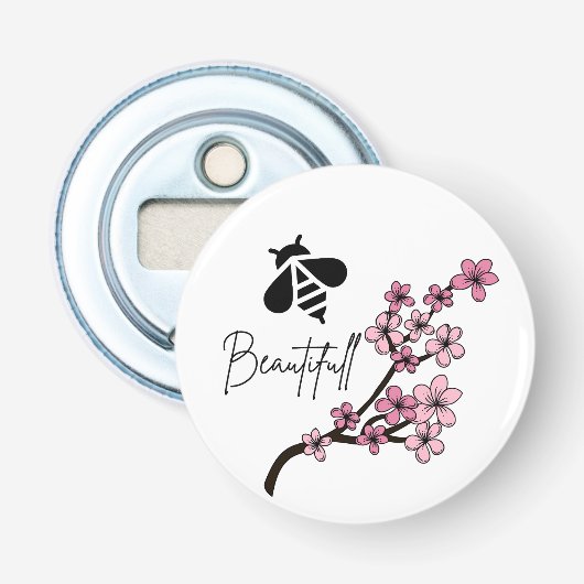 mooi zijn button flesopener (Voorkant)