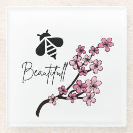 mooi zijn glazen onderzetter