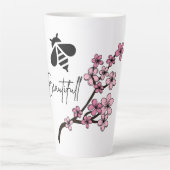 mooi zijn latte mok (Voorkant)