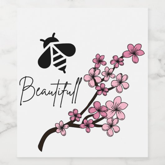 mooi zijn wijn etiket (Enkel label)