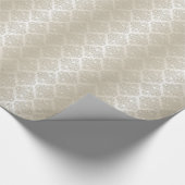 Mooi, zilver, beige, vochtig, , antiek, cadeaupapier (Hoek)