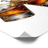 Mooi Zilver WHISKY SPLASH Poster (Hoek)
