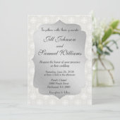 Mooi zilverhuwelijk kaart (Staand voorkant)