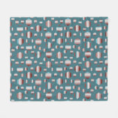 Mooi zomerpatroon fleece deken (Voorkant (Horizontaal))