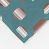 Mooi zomerpatroon fleece deken (Hoek)