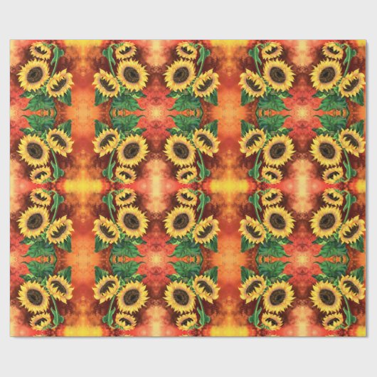 Mooi Zonnebloem inpakpapier (Vlak)