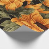 Mooi Zonnebloem inpakpapier (Hoek)