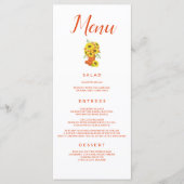 Mooi Zonnebloem thema Menu (Voorkant)