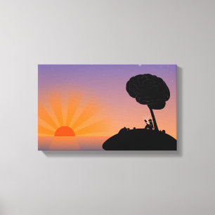 mooi-zonsondergang Zazzle_Growshop. Canvas Afdruk