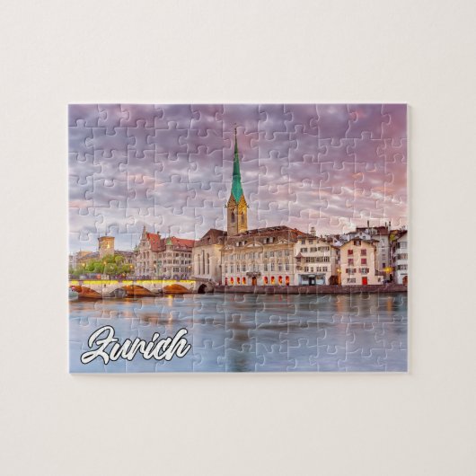 Mooi Zürich, Zwitserland Legpuzzel (Horizontaal)