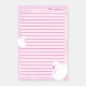 Mooi Zwanen Delicate Notities Post-it® Notes (Voorkant)