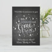 Mooi zwangerschapsaankondiging aankondiging (Staand voorkant)