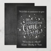 Mooi zwangerschapsaankondiging aankondiging (Voorkant / Achterkant)