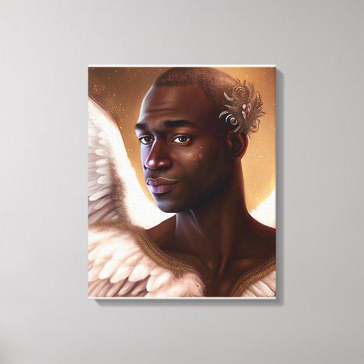 Mooi zwart-Afrikaans Canvas Afdruk (Voorkant)